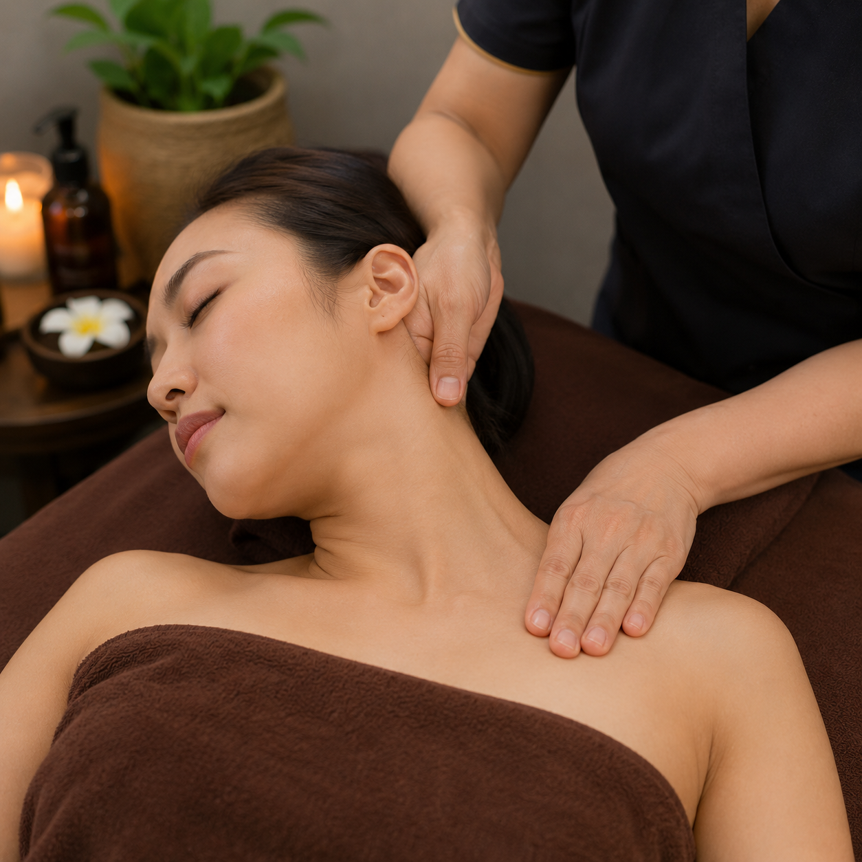 Suasana spa relaksasi wanita